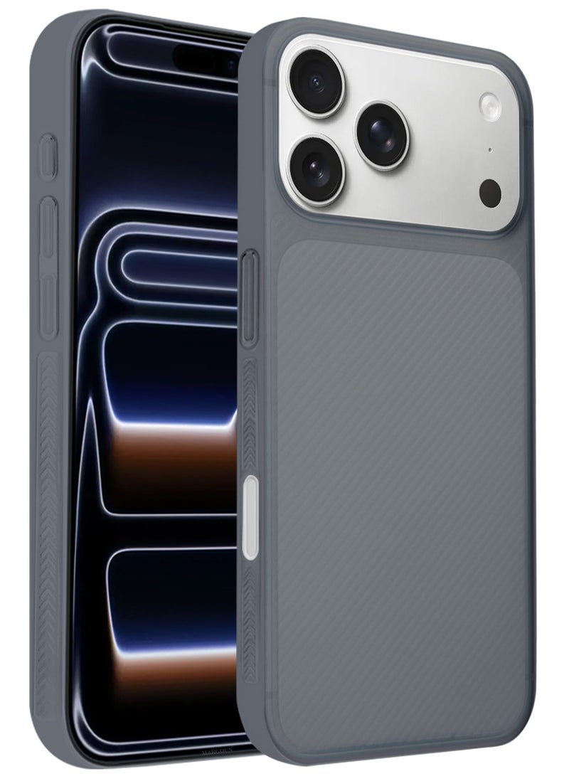 Case Cover for iPhone 17 Pro, Air Skin Line Design Back Cover, Sturdy Durable Ultra-Thin Case, Drop Protection Cover Clear - Midnight Blue - Image 2