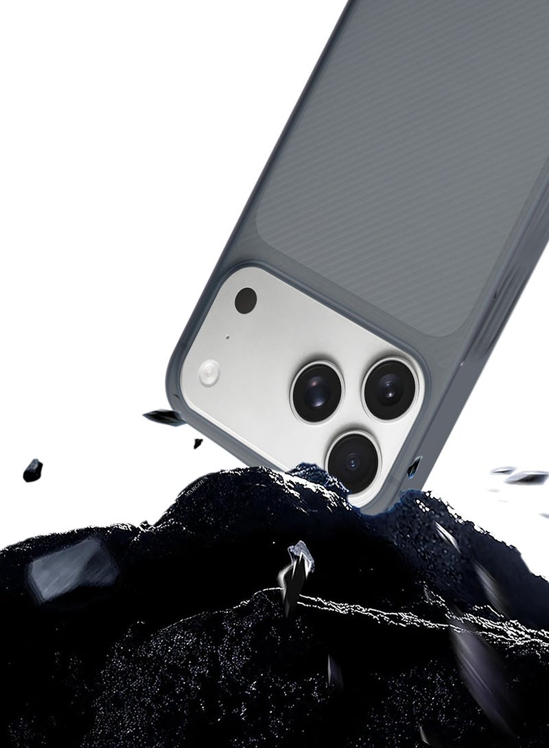 Case Cover for iPhone 17 Pro, Air Skin Line Design Back Cover, Sturdy Durable Ultra-Thin Case, Drop Protection Cover Clear - Midnight Blue - Image 4