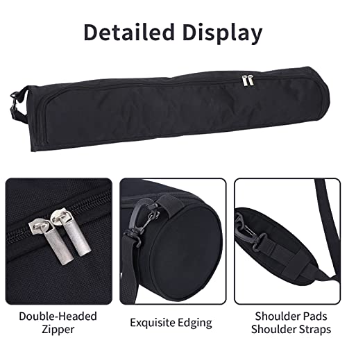 Ogetok Yoga Mat Bag, Full Zip Exercise Yoga Mat Carrier Bag with Adjustable Strap, Waterproof Yoga Mat Carry Bag Strap for Most Yoga Mats to Gym Class Beach Park Travel for Women & Men (Black) - Image 3