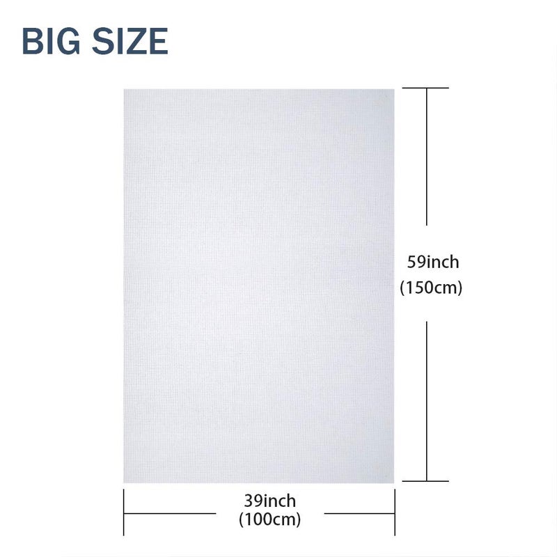 Pllieay 14 Count Big Size Classic Reserve Aida Cloth White Cross Stitch Fabric, 59 x 39 Inch - Image 3
