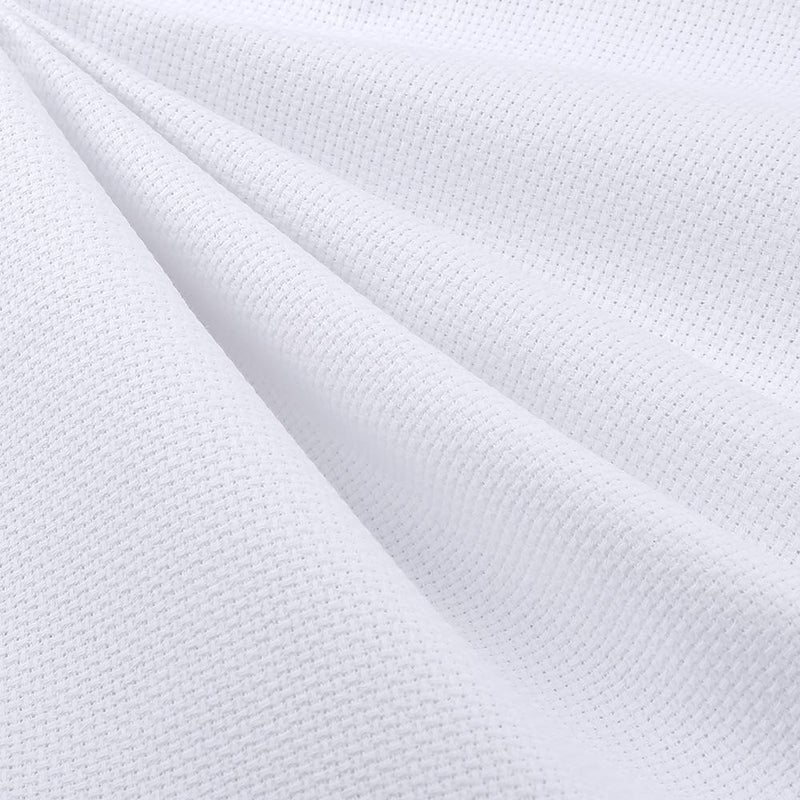 Pllieay 14 Count Big Size Classic Reserve Aida Cloth White Cross Stitch Fabric, 59 x 39 Inch - Image 4