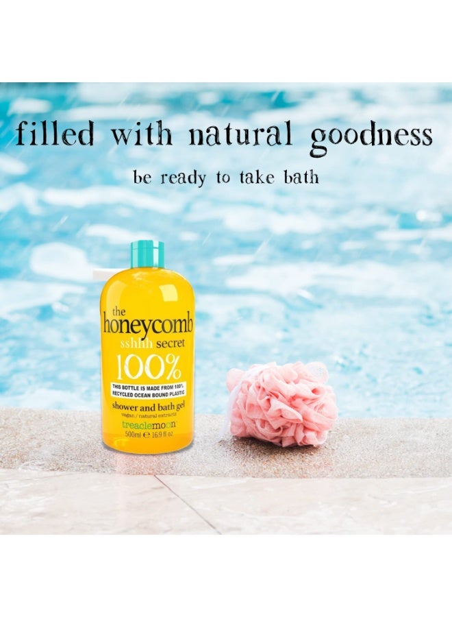 Treaclemoon The Honeycomb Secret Moisturizing Shower & Bath Gel With Natural Honeysuckle Extracts Cleanses & Nourishes Skin | Paraben Free | Cruelty Free For All Skin Type 500Ml - Image 3