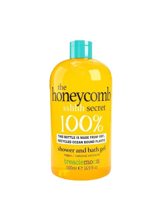 Treaclemoon The Honeycomb Secret Moisturizing Shower & Bath Gel With Natural Honeysuckle Extracts Cleanses & Nourishes Skin | Paraben Free | Cruelty Free For All Skin Type 500Ml - Image 1