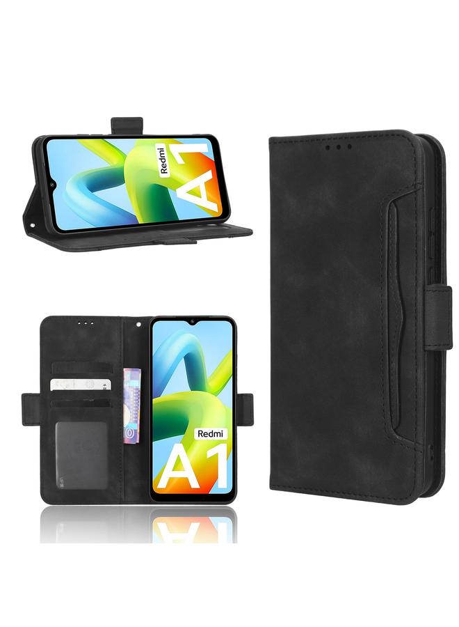 The Bros Case For Xiaomi Redmi A1 Skin Feel Calf Texture Card Slots Leather Phone Case