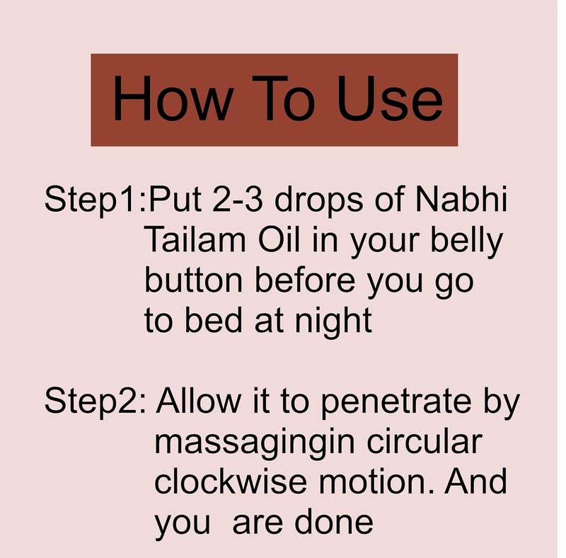 Pink Square Nabhi Tailam Belly button oil for skin hair Nabhi Tailam for Health and Beauty Belly Oil Nabhi Oil Belly Button Oil Navel Oil 30ML Pack of 3 - Image 4