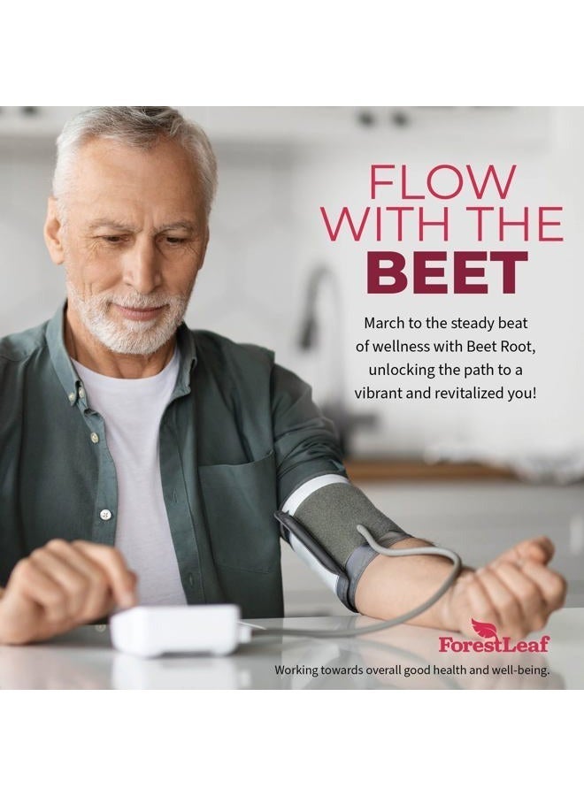 ForestLeaf مركب جذر الشمندر مع الزنجبيل وبذور العنب، 1000 ملغ لكل حصة، عضوي معتمد - 120 كبسولة - Image 3