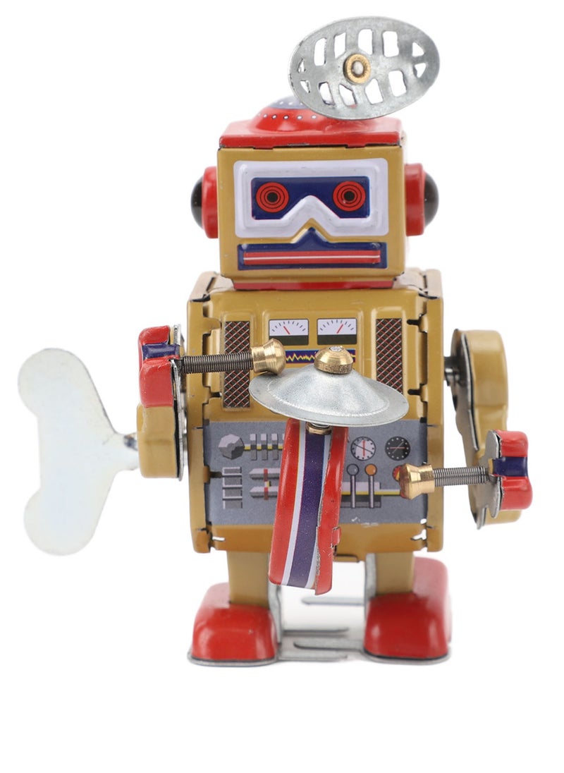Velaurs - Clockwork Robot Toy Handmade Exquisite Retro Clockwork Interesting Old-fashioned Iron Clockwork Toy - Image 1