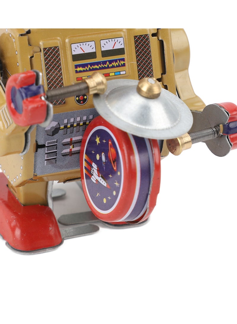 Velaurs - Clockwork Robot Toy Handmade Exquisite Retro Clockwork Interesting Old-fashioned Iron Clockwork Toy - Image 1