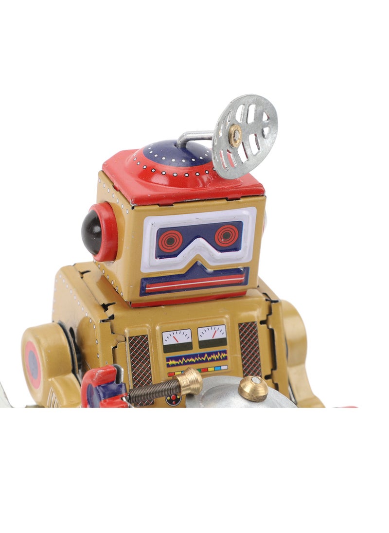 Velaurs - Clockwork Robot Toy Handmade Exquisite Retro Clockwork Interesting Old-fashioned Iron Clockwork Toy - Image 1