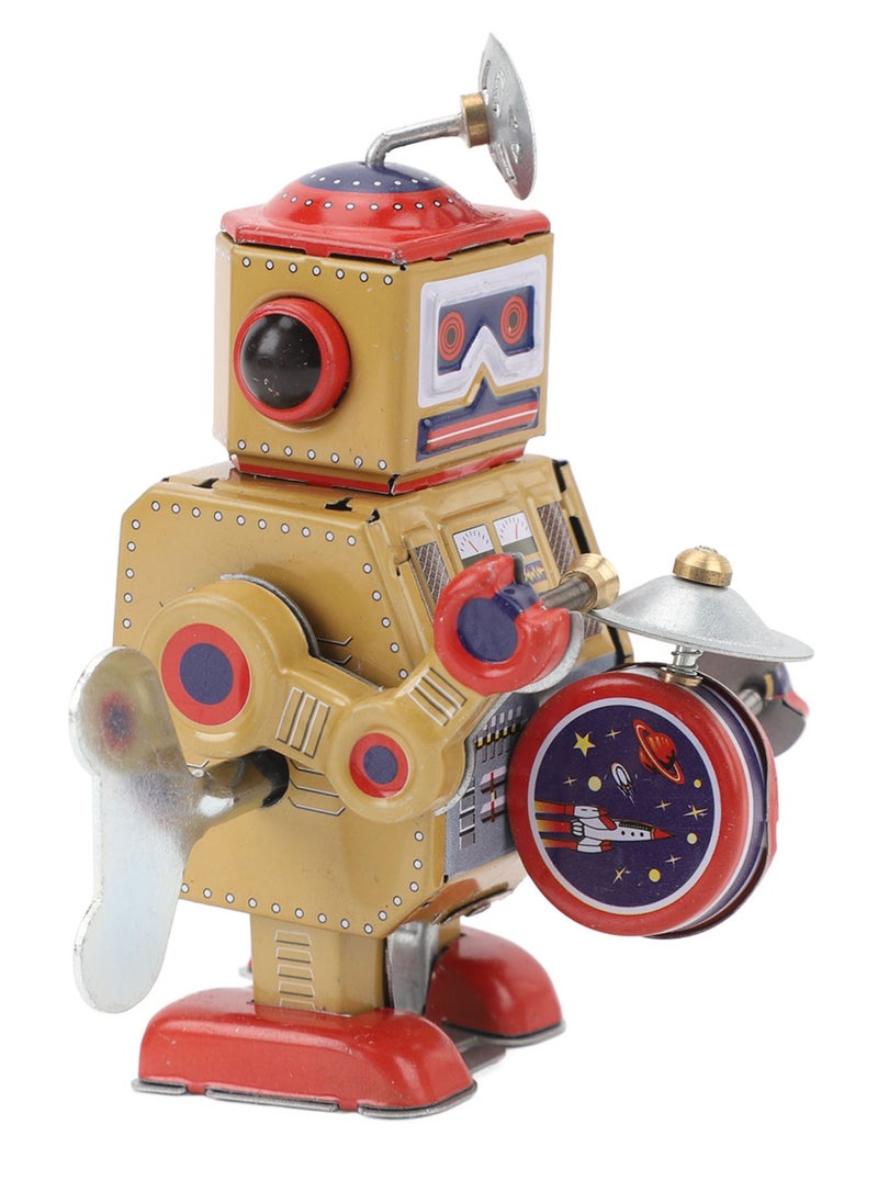 Velaurs - Clockwork Robot Toy Handmade Exquisite Retro Clockwork Interesting Old-fashioned Iron Clockwork Toy - Image 1