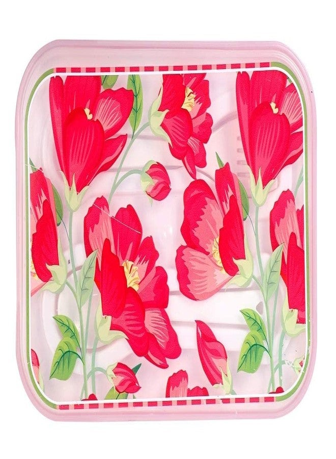 Param Folding Lunch Box for Kids and Adults, Leak Proof Lunch Containers with 3 Compartments (red) - Image 4