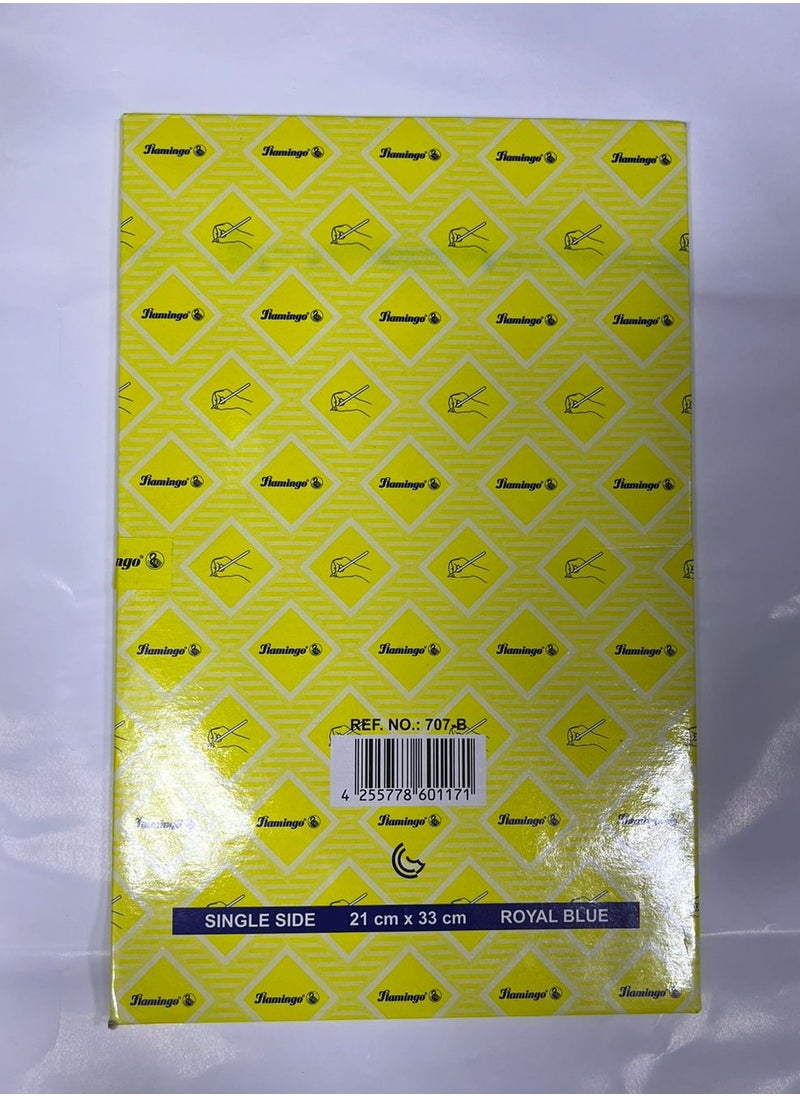 FLAMINGO A4 Size Carbon Paper 100 Sheet Royal Blue  - Image 3