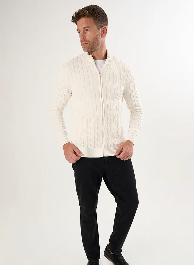 FELIX HARDY Cable Knit Cardigan