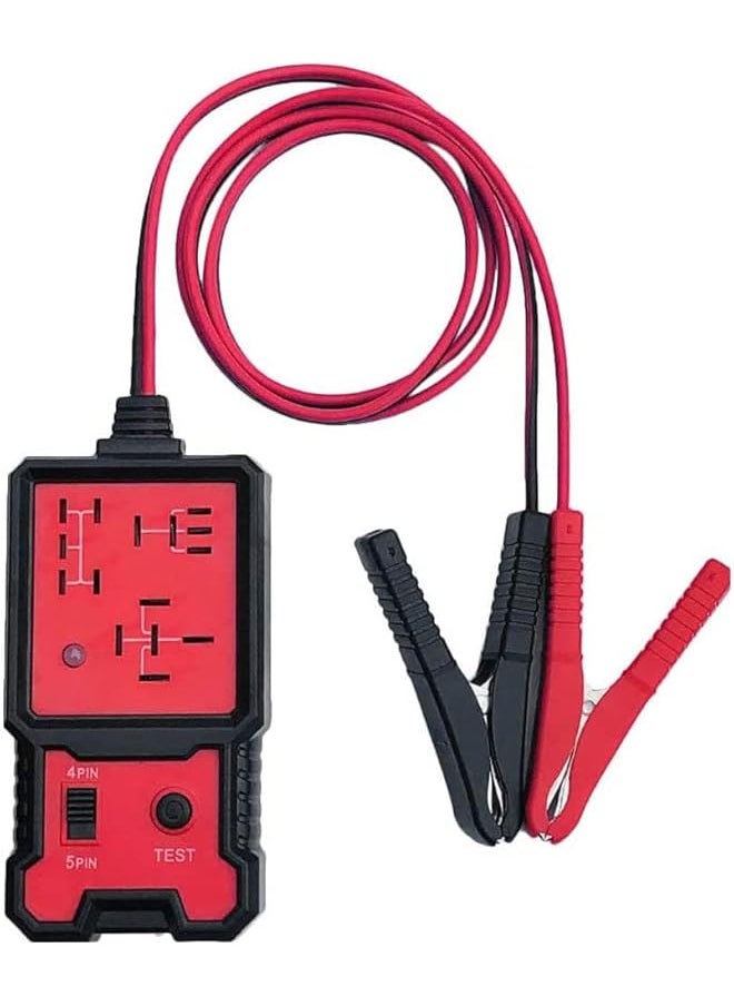 PROMASS promass Automotive Relay Tester 12V Car Battery and Alternator Checker Tester with Clips Electronic Relay Tester Analyzer Diagnostic Tool  - Image 1