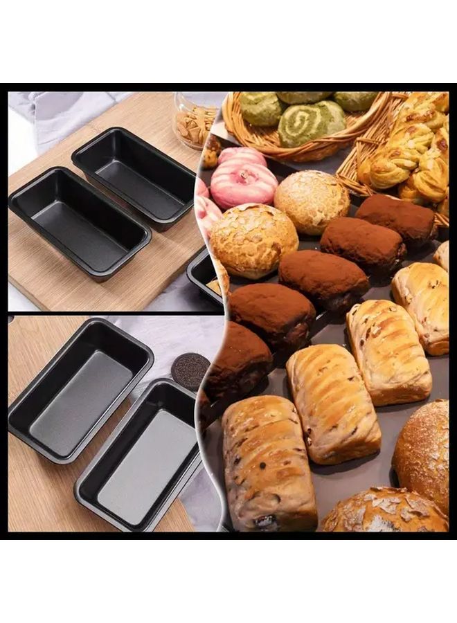3pcs 6 Inch Non Stick Toast Mold Mini Bread Pan For Baking - Image 2
