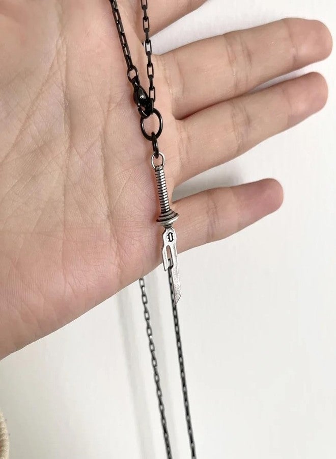 AITUNAN Toji Fushiguro Necklace Inverted Spear of Heaven Necklace Earrings Bracelet Anime JJK Costume Jewelry (Style2) - Image 3