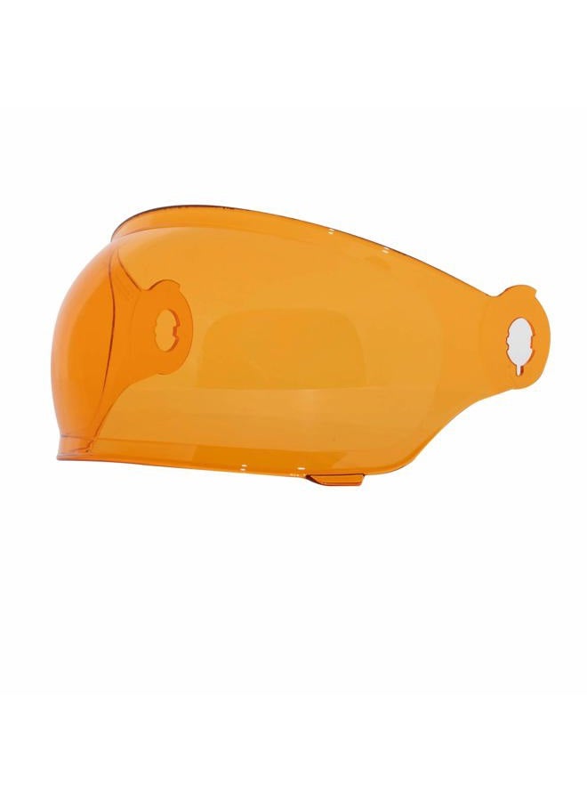 unisex-adult T1 Retro Full Face Motorcycle Helmet Shield With Anti-Scratch/Fog (Bubble Orange, one_size)