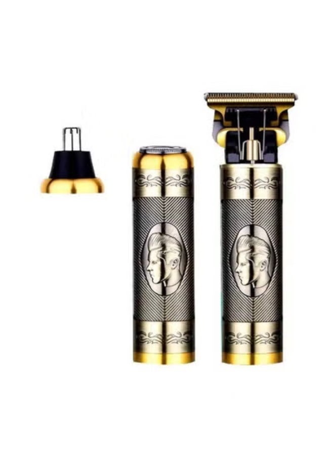 JAJEEK 3-in-1 Men’s Electric Grooming Kit | USB Rechargeable Hair Trimmer with Beard, Nose & Body Attachments | Waterproof, Low-Noise Grooming Tool for Face, Nose, Ears, Chest & Body Hair | Portable, Cordless, Easy to Clean | Precision Trimmer for Men - Image 1