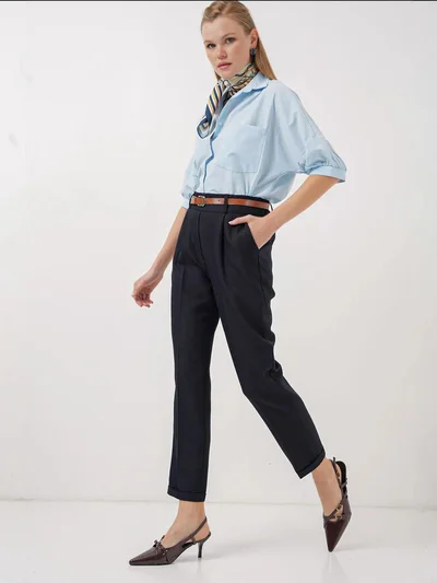 بيغ دارت BDART Pleated Cuffed Leg Trousers