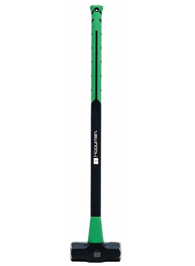 Hooyman 10lb Sledge Hammer with Heavy Duty Construction, Ergonomic No-Slip H-Grip Handles, Solid Fiberglass Cores, and Epoxy Sealed Heads for Construction, Gardening, Yard Work, and Outdoors - Image 1