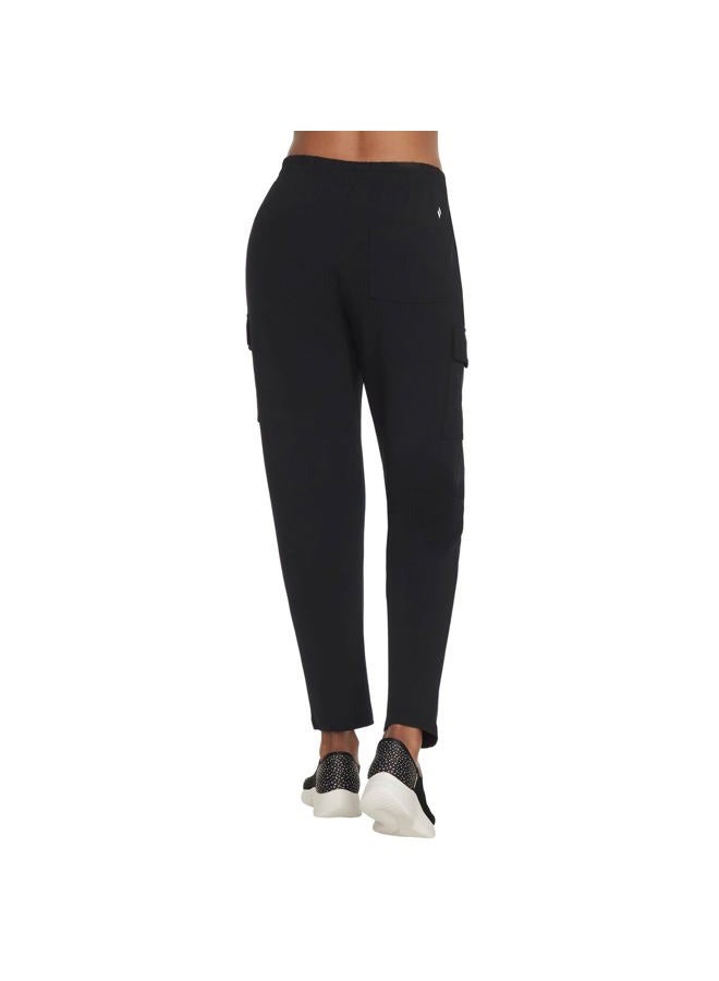 SKECHERS Womens Cargo Pull On Casual Trousers,Black,M - Image 3