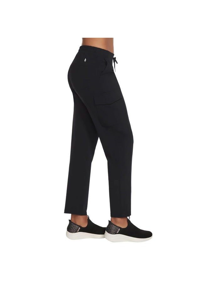 SKECHERS Womens Cargo Pull On Casual Trousers,Black,M - Image 2