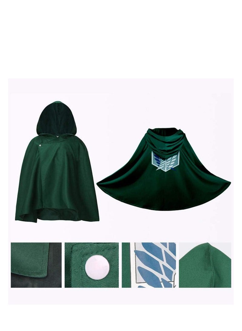 هودي هجوم العمالقة عباءة شينجيكي نو كيوجين زي كوسبلاي لجيش الاستطلاع أنمي كوسبلاي - Image 5