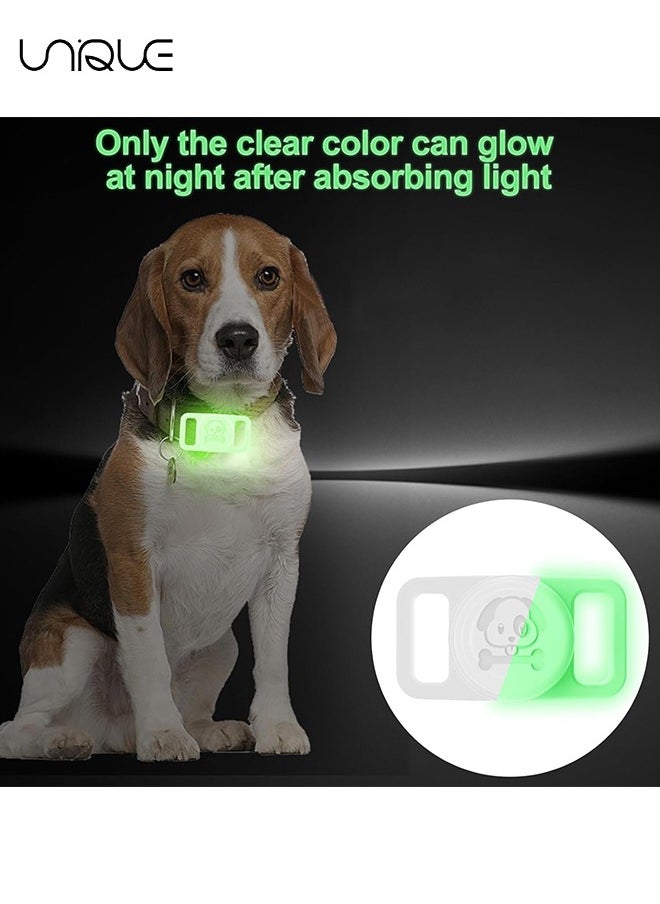 Unique 2 Pack Waterproof AirTag Dog Collar Holder Compatible with Apple AirTag, Silicone Hidden Loop Holder for Airtag Tracker, Anti-Lost Dog Collar Air Tag Accessories(Gray,Pink)  - Image 5
