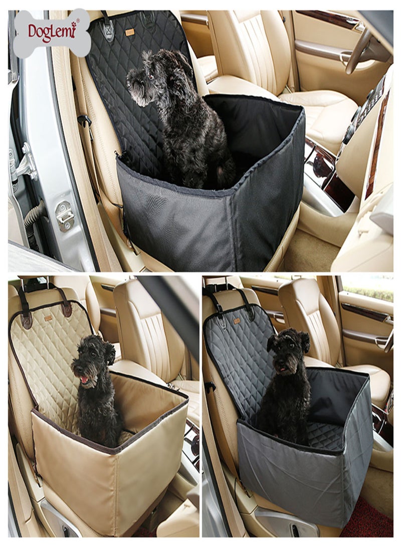 DogLemi Car Seat Cover for Pets Dog Booster Seat Water-resistant Foldable Travel Safety Seat Protector - Image 3