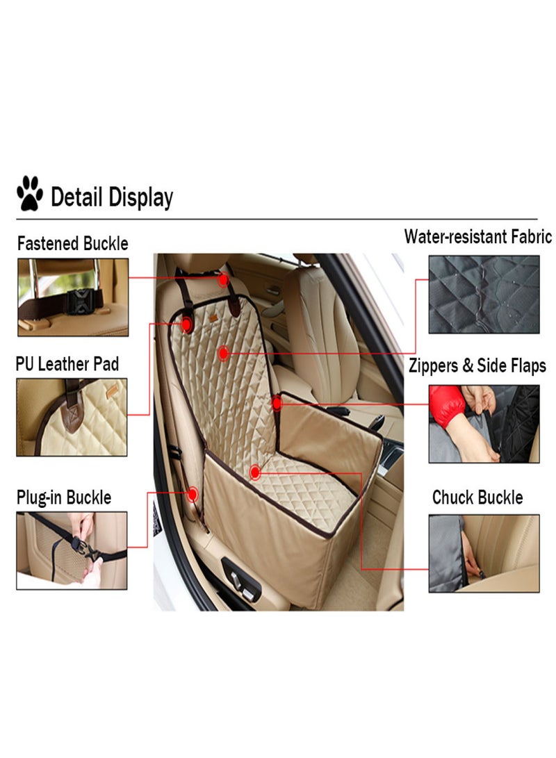 DogLemi Car Seat Cover for Pets Dog Booster Seat Water-resistant Foldable Travel Safety Seat Protector - Image 5