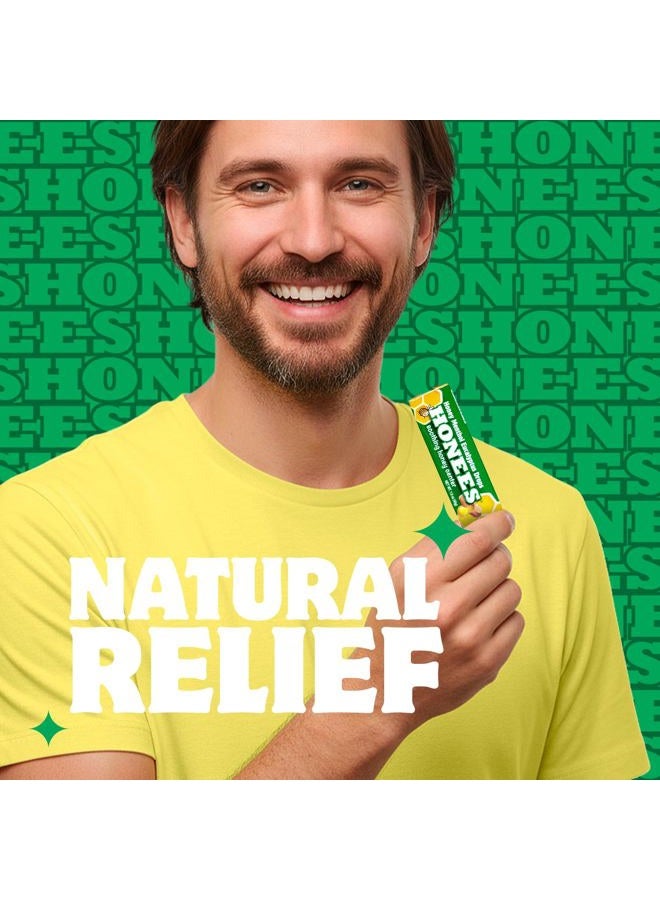 Honees Filled Menthol Cough Drops, Honey, Menthol & Eucalyptus Cough Drops- Natural Sore Throat Relief - Nothing Artificial -Throat Lozenges, Non-GMO (24 Pack –216 Drops) - Image 5