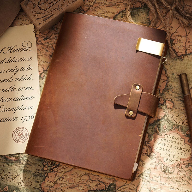A5 Retro Loose-Leaf Notebook A6 Diary Office Business Handmade European-Style A7 Notepad Leather Notebook Planner - Image 3