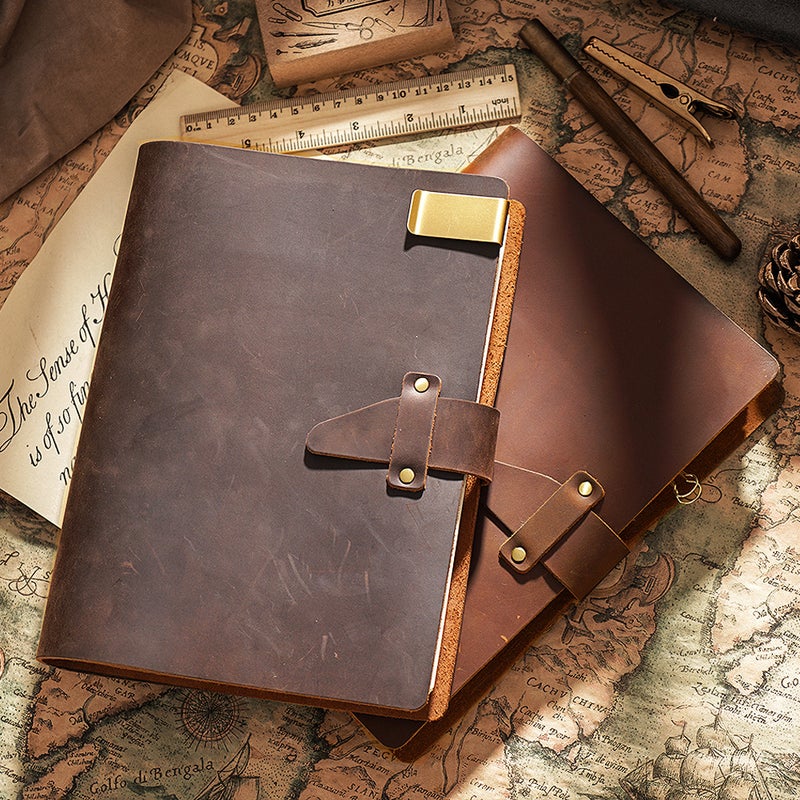A5 Retro Loose-Leaf Notebook A6 Diary Office Business Handmade European-Style A7 Notepad Leather Notebook Planner - Image 4