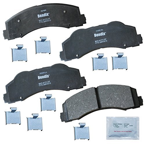 Bendix Priority1 CFC1770 Ceramic Front Brake Pads for Ford Expedition 2017-2010, F-150 2017-2010, Lobo 2020-2009, Lincoln Mark LT 2014-2010, Navigator 2017-2010 - Image 1