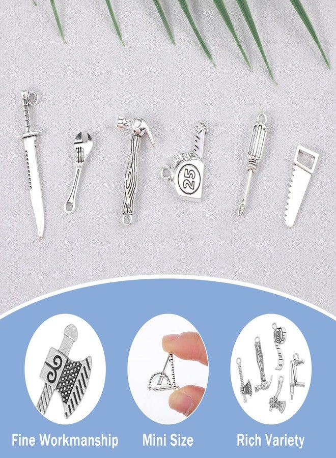 KFHENSOMR 33Pcs Miniature Doll House Tools 1/12 Scale Dollhouse Accessories Metal Home Repair Set Mini Yard Supplies Creative Pretend Toy for Party Dollhouse Decoration Accessories - Image 3