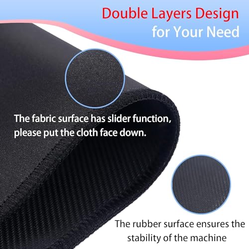 QEES Coffee Maker Mat For Countertops,Appliance Sliders for Kitchen Appliances,Small Appliance Coffee Maker Slider,Coffee Machine Mat Sliding Tray.Coffee Accessories.Black Appliance Slider mat. (Medium) - Image 3