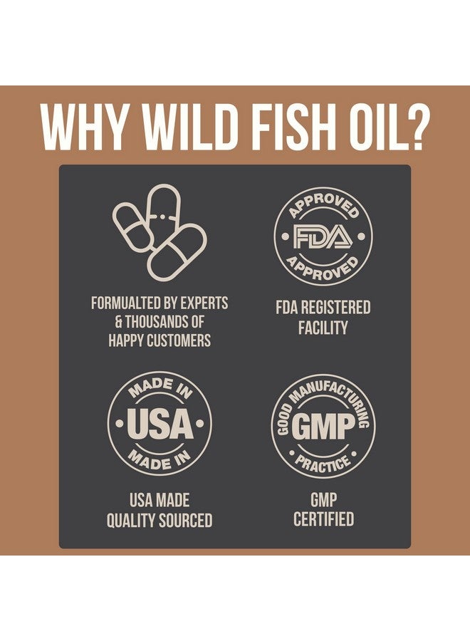 Wild Foods Wild Fish Oil Omega 3 Supplement ; Dpa Dha & Epa Wild Menhaden Caught U.S. Processed ; Nongmo & Gluten Free Health Supplements ; Nutritional Support ; 60 Capsules - Image 5