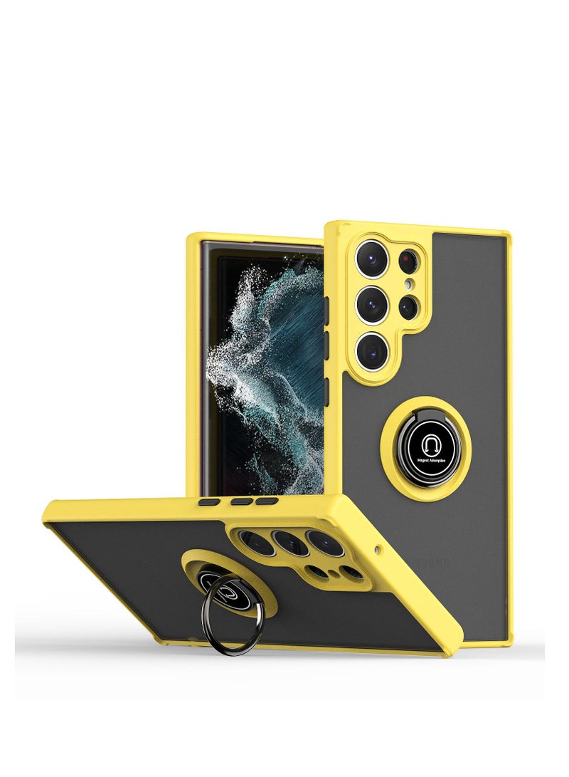 GULFLINK Back Cover Phone Protection Case For Samsung S23 Ultra Yellow - Image 1