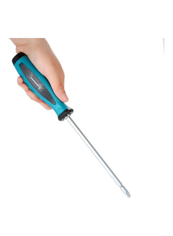NIBEMINENT 5-Piece Two-Way Slotted Phillips Reversible Screwdriver Set Blue/Black/Silver  - Image 4