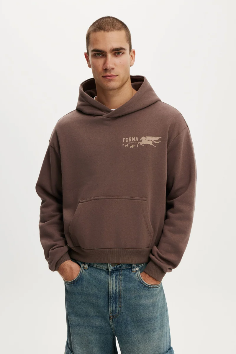 Cotton On CROPPED FIT GRAPHIC HOODIE