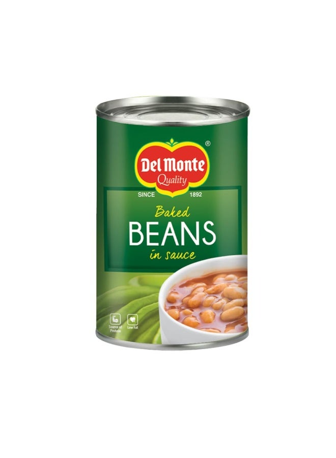 Del Monte Baked Beans, 450g | Beans in Tomato Sauce | Tangy and Flavourful | Source of Protein | Low in Fat | for Soups and Salads | Packaged Vegetable - Image 1