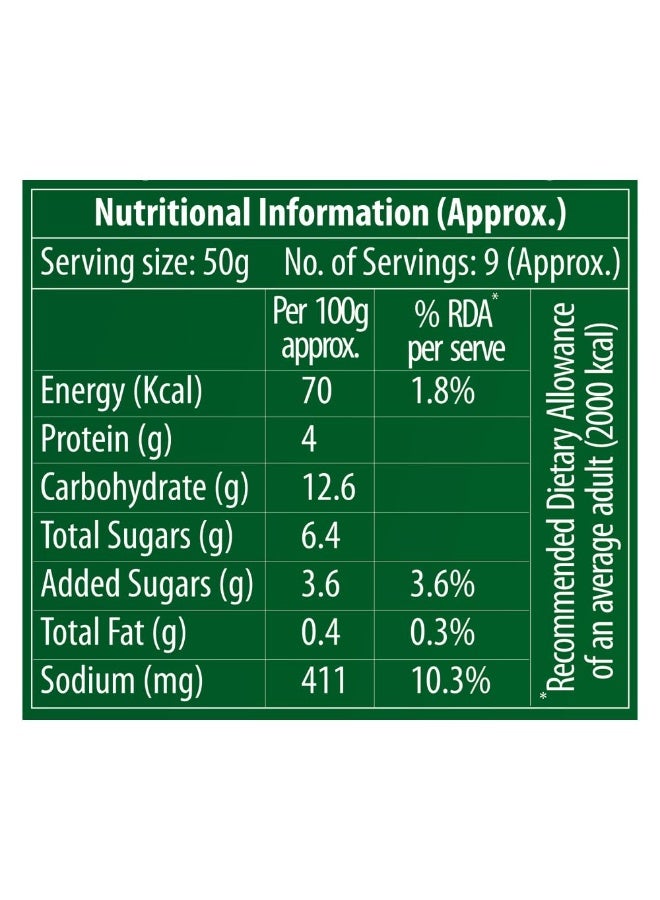 Del Monte Baked Beans, 450g | Beans in Tomato Sauce | Tangy and Flavourful | Source of Protein | Low in Fat | for Soups and Salads | Packaged Vegetable - Image 3