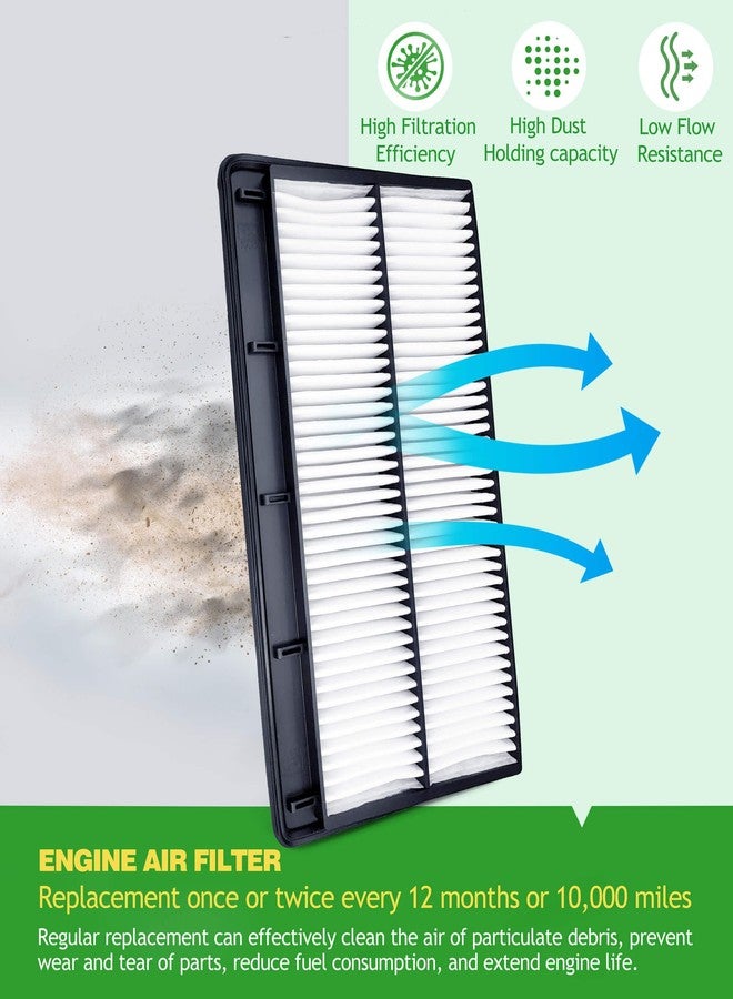 COCOAUTO Engine & Cabin Air Filter Kit for Pilot (2023-2025), MDX (2022-2025) 3.5L Only, Replace 1722061AA00, 80292TF0G01 (Not for 3.0L) - Image 5