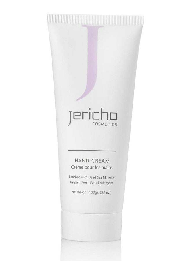 Jericho Cosmetics Hand Cream - Moisturizing & Nourishing with Aloe, Olive Oil & Dead Sea Salts - Hydrating Formula with Witch Hazel & Vitamin E - Non-Greasy, 3.4 oz