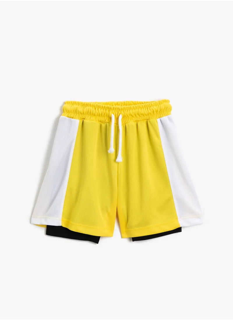 KOTON Color Blocked Shorts