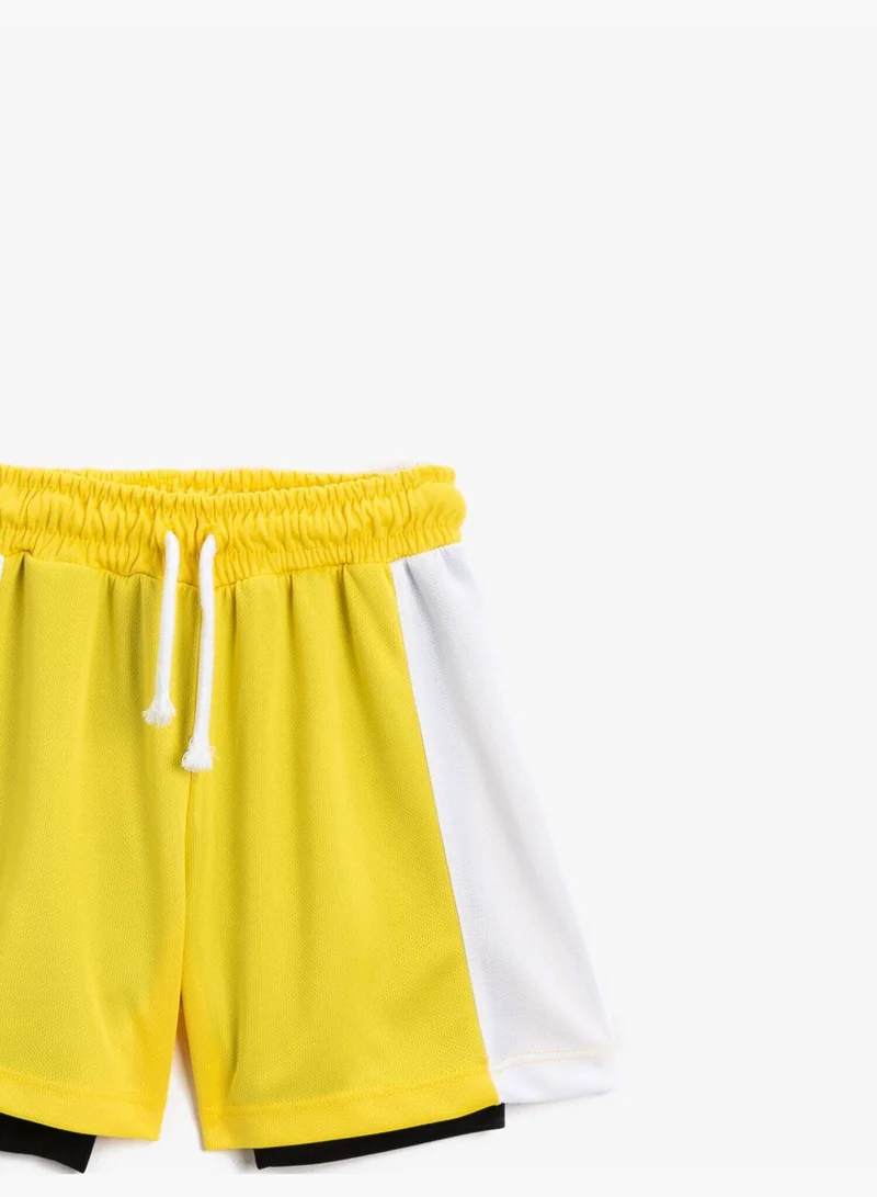 كوتون Color Blocked Shorts