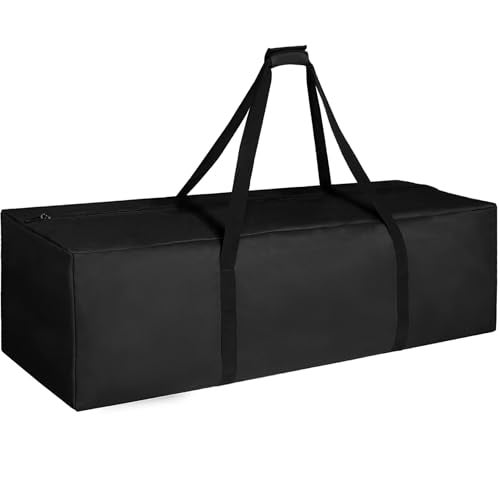 COOLBEBE 60" Sports Duffle Bag - 332L Extra Large Travel Duffel Luggage Bag with Upgrade Zipper, Sturdy & Water Resistant Long Duffle Bag for Camping Moving (Black 60inch) - Image 1