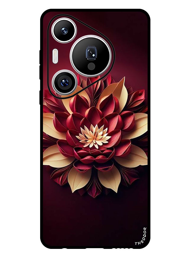 Theodor Protective Case Anti Scratch Shock Proof Bumper Cover For Huawei Pura 70 Pro Plus Flower Abstract 2  - Image 1