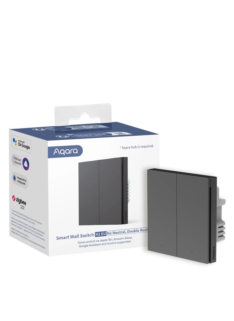 Aqara - Aqara Wall Switch H1(no neutral double rocker) - Image 1