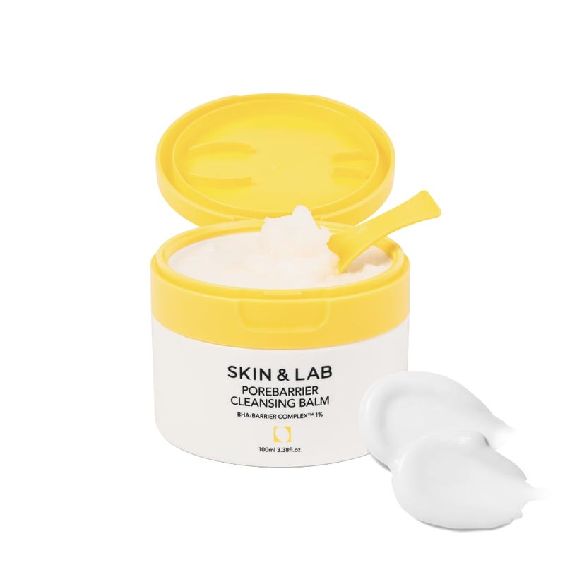 SKIN & LAB SKIN SCIENCE SOLUTION SKINLAB Porebarrier Face Cleansing Balm  Eyelash ExtensionSafe Cleanser  Vegan Makeup Remover for Waterproof Makeup  Balm to Oil to Milk  Gentle for  Made in Korea  338 Fl Oz